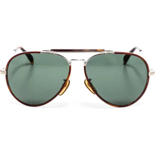 Aviator-Sonnenbrille mit Azetat- und Metallrahmen , Herren, Größe: ONE Size - Eyewear by David Beckham - Modalova