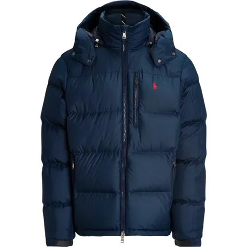 Down Jackets, male, , Size: XS Navy Down Jacket Collection - Ralph Lauren - Modalova