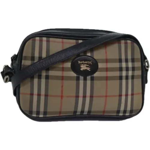 Pre-owned Cross Body Bags, female, , Size: ONE SIZE Pre-owned Canvas shoulder-bags - Burberry Vintage - Modalova