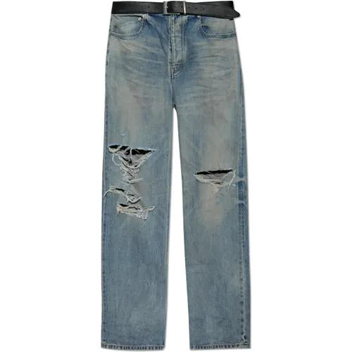 Straight Jeans, male, , Size: S Jeans with vintage effect - Balenciaga - Modalova