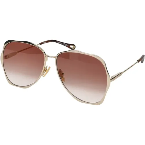 Stylische Sonnenbrille , Damen, Größe: 60 MM - Chloé - Modalova