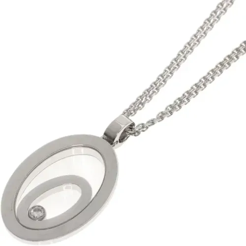 Pre-owned Jewellery, female, , Size: ONE SIZE Pre-owned White Gold necklaces - Chopard Pre-owned - Modalova