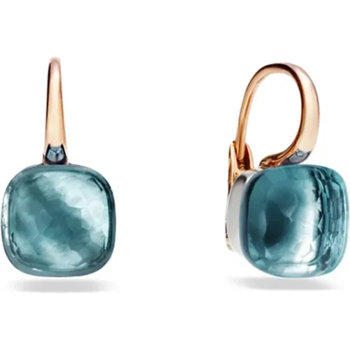 Naked Topazo Azzurro Earrings , female, Sizes: ONE SIZE - Pomellato - Modalova