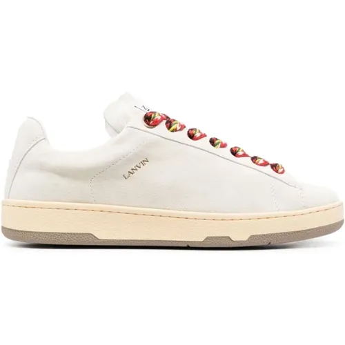 Weiße Low-Top Lite Curb Sneakers - Lanvin - Modalova