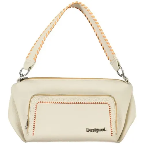 White Polyethylene Handbag with Multiple Pockets , female, Sizes: ONE SIZE - Desigual - Modalova