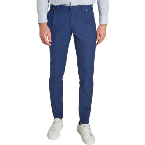 Chinos, male, , Size: W36 Slim Fit Cotton Pants - Jagvi. Rive Gauche - Modalova