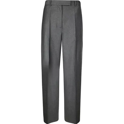 Classic Wool Trousers with Front Pleats , female, Sizes: M, S - Róhe - Modalova