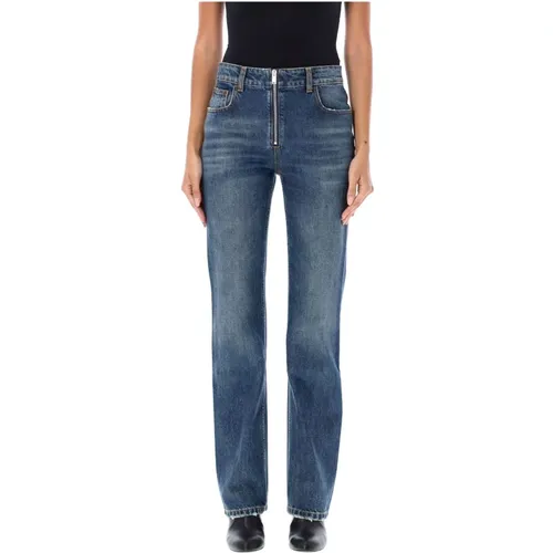 Zip Straight Denim Jeans , female, Sizes: W27 - Stella Mccartney - Modalova