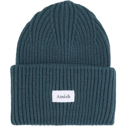 Beanies, male, , Size: ONE SIZE Forest Wool Blend Beanie - Amish - Modalova