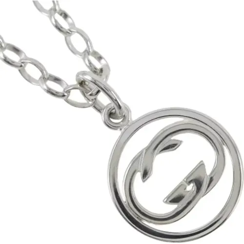 Pre-owned Jewellery, female, , Size: ONE SIZE Pre-owned Silver necklaces - Gucci Vintage - Modalova