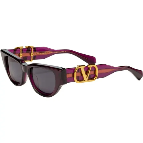 V - DUE Sonnenbrille in Crystal - Valentino - Modalova