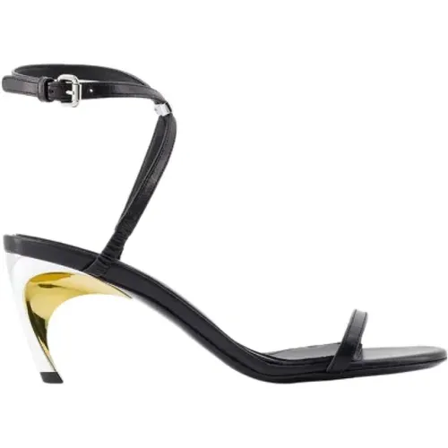 Leather sandals , female, Sizes: 3 UK, 5 UK - alexander mcqueen - Modalova