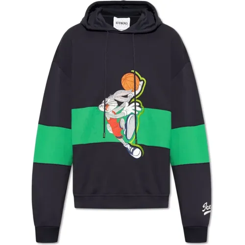 Hoodies, male, , Size: 2XL x Looney Tunes - Iceberg - Modalova