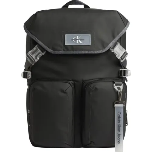 Flap Backpack , male, Sizes: ONE SIZE - Calvin Klein Jeans - Modalova