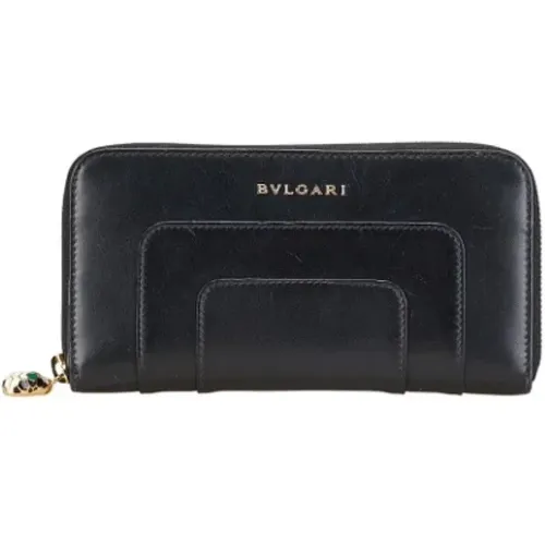 Pre-owned Wallets, female, , Size: ONE SIZE Pre-owned Leather wallets - Bvlgari Vintage - Modalova