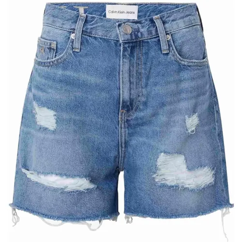 Klassische Denim Mom Shorts , Damen, Größe: W30 - Calvin Klein - Modalova