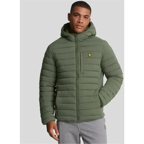 Winter Jackets, male, , Size: M Lightweight Quilted Hooded Jacket - Lyle & Scott - Modalova