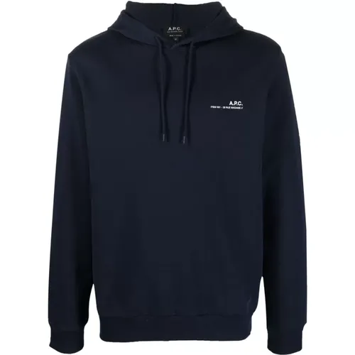 Darkblue Sweatshirt Noos , male, Sizes: L, M, S - A.p.c. - Modalova