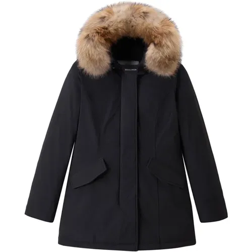 Synthetic Parka Coat , female, Sizes: L, M - Woolrich - Modalova