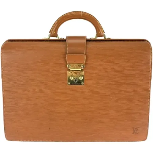 Pre-owned Handbags, male, , Size: ONE SIZE Pre-owned Leather briefcases - Louis Vuitton Vintage - Modalova