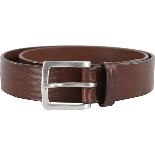 Belts, male, , Size: 95 CM Wave Leather Belt - Orciani - Modalova
