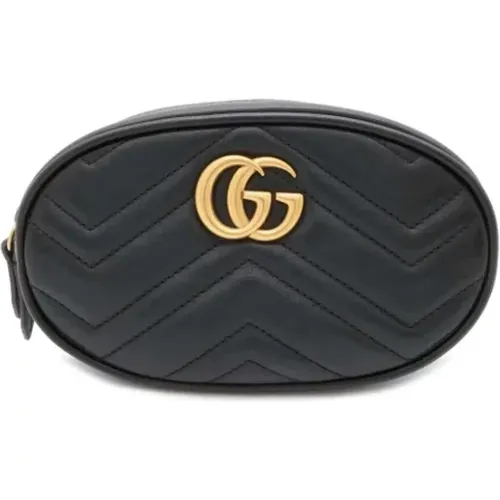 Pre-owned Belt Bags, female, , Size: ONE SIZE Pre-owned Leather shoulder-bags - Gucci Vintage - Modalova