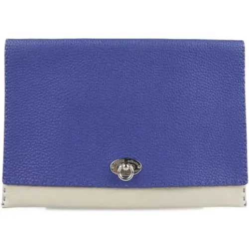 Pre-owned Clutches, female, , Size: ONE SIZE Pre-owned Leather clutches - Fendi Vintage - Modalova