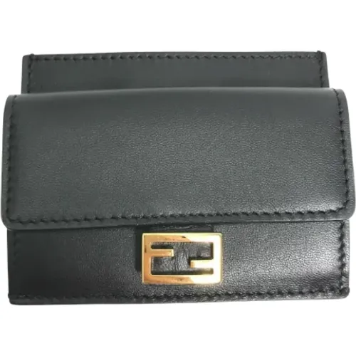 Pre-owned Wallets, female, , Size: ONE SIZE Pre-owned Leather wallets - Fendi Vintage - Modalova