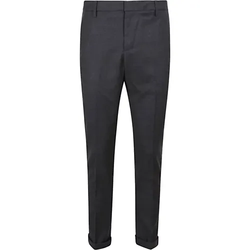 Suit Trousers, male, , Size: W38 Grey Trousers Elevate Style Aw24 - Dondup - Modalova