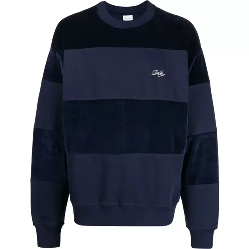 Blauer Gestreifter Pullover , Herren, Größe: XS - Drole de Monsieur - Modalova