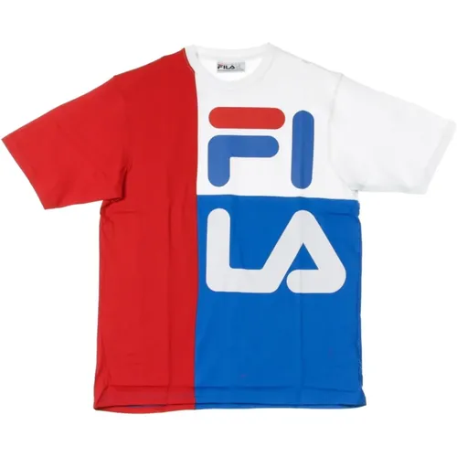 T-Shirts, male, , Size: XL Color Blocked American Fit T-Shirt - Fila - Modalova