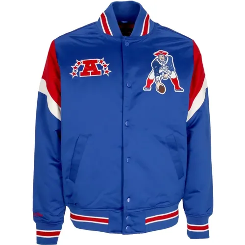 Bomber Jackets, male, , Size: S NFL Heavyweight Bomber Jacket New England Patriots - Mitchell & Ness - Modalova