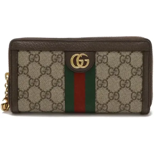 Pre-owned Wallets, female, , Size: ONE SIZE Pre-owned Canvas wallets - Gucci Vintage - Modalova