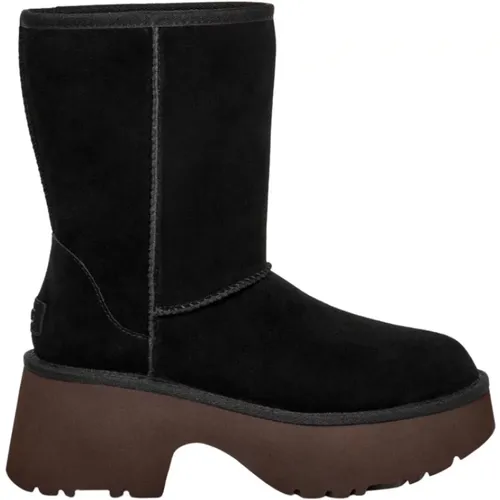 Schwarze Wildleder Stiefeletten mit 7,5 cm Absatz , Damen, Größe: 36 EU - Ugg - Modalova