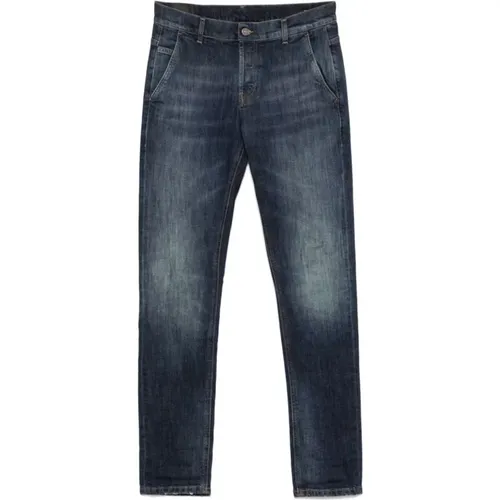 Stonewashed Denim Jeans , male, Sizes: W35, W31, W34, W30, W33, W32, W36 - Dondup - Modalova