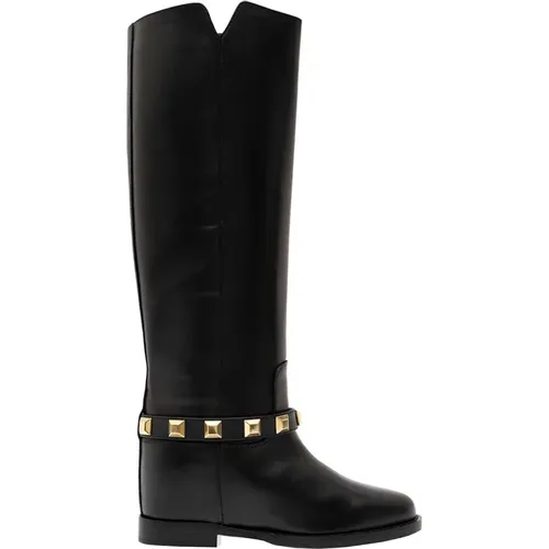 Stud Boots , female, Sizes: 4 UK, 6 UK, 3 UK - Via Roma 15 - Modalova