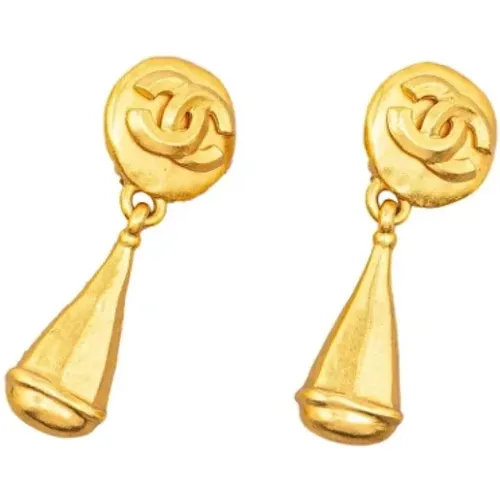 Pre-owned Metal earrings , female, Sizes: ONE SIZE - Chanel Vintage - Modalova