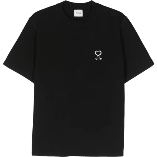 Schwarzes T-Shirt 034T , Herren, Größe: XS - Arte Antwerp - Modalova