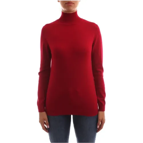 Slim-fit turtleneck in stretch viscose , female, Sizes: M, S - Marella - Modalova