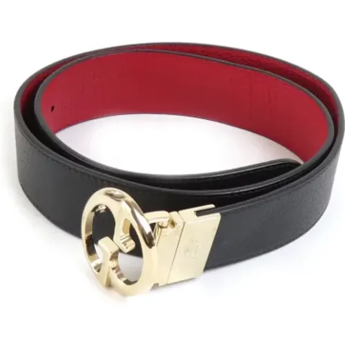 Pre-owned Belts, male, , Size: ONE SIZE Pre-owned Leather belts - Gucci Vintage - Modalova