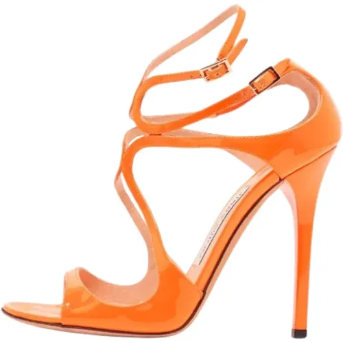 Pre-owned Leather sandals , female, Sizes: 4 1/2 UK - Jimmy Choo Pre-owned - Modalova