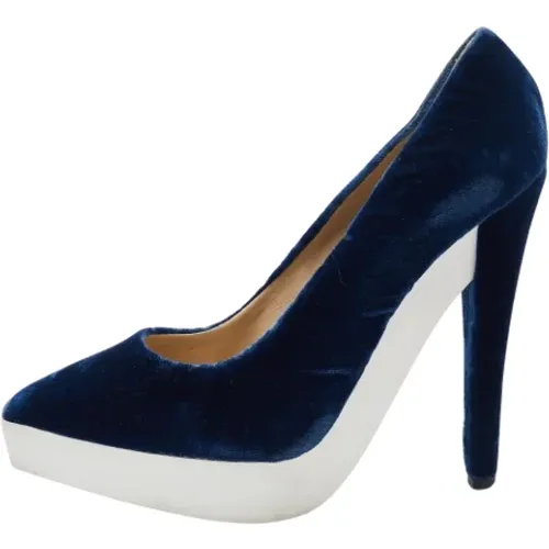 Pre-owned Pumps, female, , Size: 7 1/2 US Pre-owned Velvet heels - Stella McCartney Pre-owned - Modalova