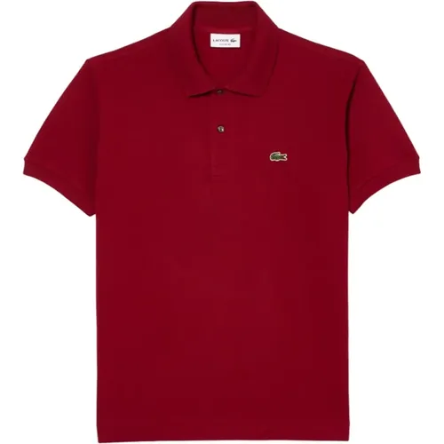 Polo Shirts, male, , Size: L Classic Polo Shirt Bordeaux - Lacoste - Modalova