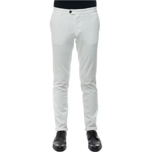 Chinos, male, , Size: 2XL Cotton Chino Pants with Logo - Fay - Modalova