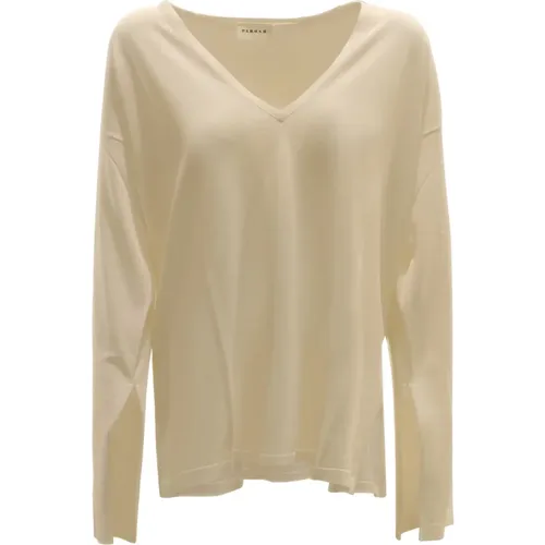Women's Clothing Sweater White Ss24 , female, Sizes: S, M, XS - P.a.r.o.s.h. - Modalova