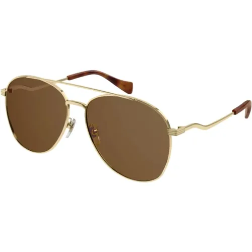 Elegant Sun Protection Sunglasses , unisex, Sizes: 59 MM - Gucci - Modalova