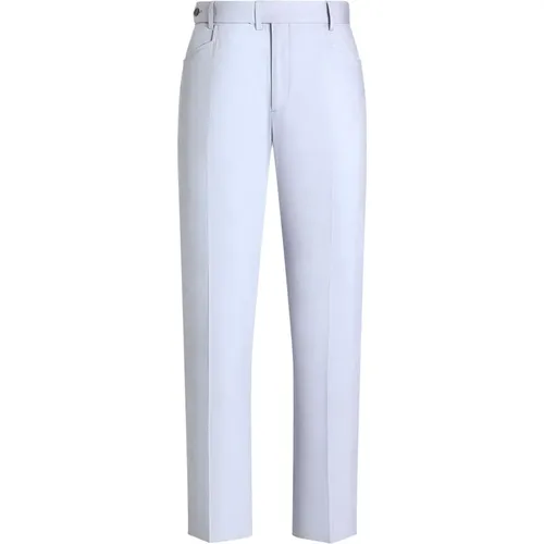 Suit Trousers, male, , Size: XL Casual Men's Trousers in Navy Blue - Dolce & Gabbana - Modalova