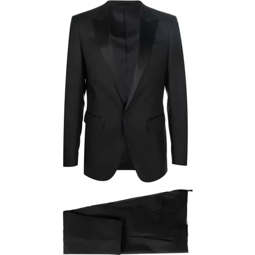 Single Breasted Suits, male, , Size: XL Berlin Wool and Silk Single Breasted Suit - Dsquared2 - Modalova