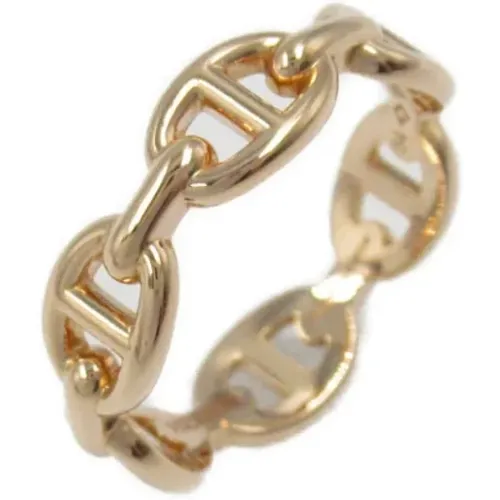 Pre-owned Jewellery, female, , Size: ONE SIZE Pre-owned Rose Gold rings - Hermès Vintage - Modalova