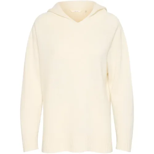 Hoodies, male, , Size: M Knit Hoodie Strik Eggnog - Cream - Modalova